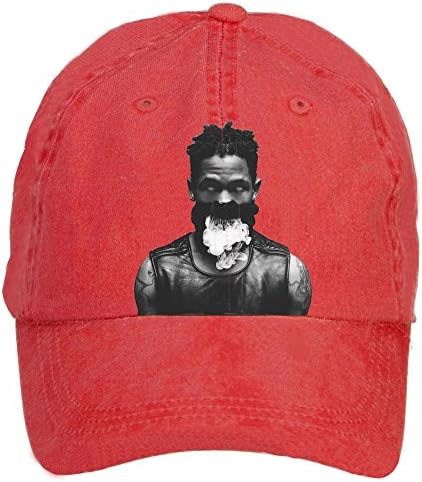 Desig Creato Adjustable Travis Scott Printed Baseball Caps for Woman Red One Size