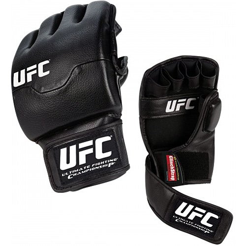 UFC MMA Striker Open Finger Training Boxing Gloves - Black