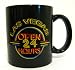 Las Vegas Mug Souvenir Ceramic Black Coffee Cup with Las Vegas Open 24 Hours Design