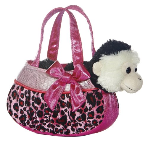 Aurora World Blingy Pink Leopard Fancy Pals Pet Carrier