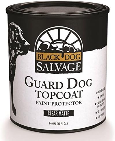 Black Dog Salvage Furniture Paint"Guard Dog"Interior Matte Topcoat Quart
