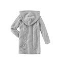 bellybutton M�dchen Strickjacke, Zopfmuster 1038200, Strickmantel, grey m�lange