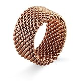 Rose Gold Mesh Ring