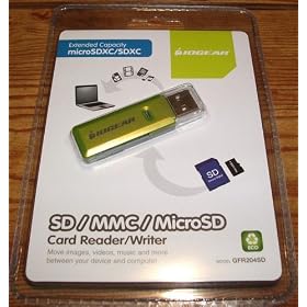 IOGEAR SD/MicroSD/MMC Card Reader/Writer