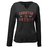 Houston Astros Women's Long Sleeve Missy V-Neck T-shirt by 5th & Ocean