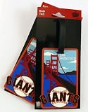 San Francisco Giants Two Pack Soft Laser Bag Tag