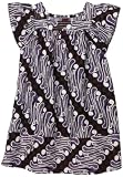 Tea Collection Girls 2-6X Adat Batik Baby Dress, Indigo, 4