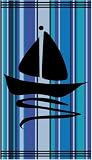 Clearance Extra Large Velour Jacquard Beach towel 100% Cotton. Colour. Sail Stripe