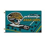 Jacksonville Jaguars NFL Field Design 3'x5' Banner Flag