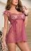 How To Measure Bra Sizes : Dreamgirl Women's Boudoir Glamour Babydoll With Matching Thong