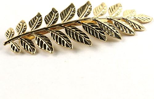 Queenie Era Laurel Leaf Hair Pin Gold Tone Hair Clip Grecian Bridal Wedding Hair Barrettes Accesories