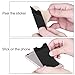 Phone Wallet, Card Sticker, Slim Flexible Lycra Stick-on Wallet Card Holder for iPhone, Others Smartphones and Apple TV Remote Control (Classic Black)