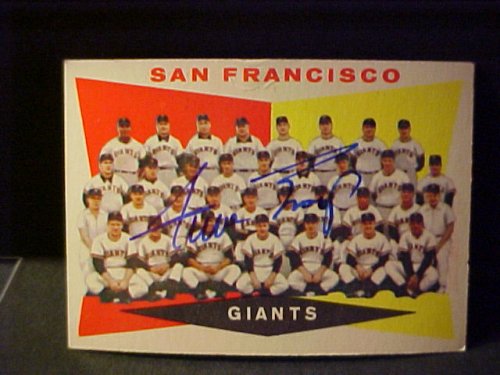 Willie Mays San Francisco Giants Team #151 1960 Topps Signed Autographed Baseball Card
