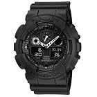 G Shock Combination Miltary Watch-Matte Black model number is GA-100-1A1CU