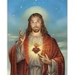 Carded 8"x10" Prints for Framing - Sacred Heart of Jesus - Linen Paper - 7 and 4 Color Process Printing
