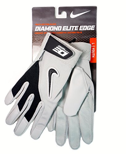 Nike Diamond Elite Edge II Glove (Youth) Pewter Grey/Black LG