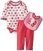 BON BEBE Baby Girls' I Love You Three-Piece Set