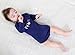 Mother Nest Baby Bodysuits Pattern Navy