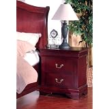 Garches Solid Wood Fully Assembled Night Stand , Cherry Finish
