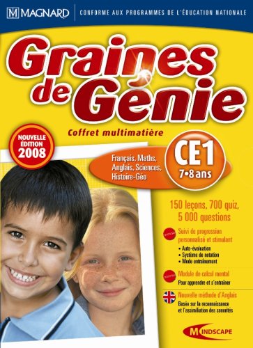 Childrens Toyshop  Logiciels : Graines de génie - coffret multimatiere 2008 : CE1 (7-8 ans)