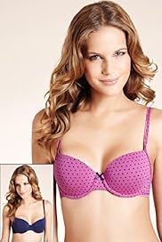 2 Pack Cotton Rich Assorted T Shirt Bras