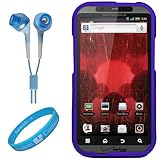 Blue 2 Piece Protective Crystal Hard Snap-On Protector Case for Motorola Dr ....