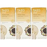 Tazo Chai Natural Spiced Black Tea Latte Concentrate 32-ounce Boxes (Pack of 3)