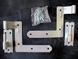Galvanized Shutter Hinge for Wood Frame - 1 PAIR PER PACK [CAPITOL CITY LUMBER]