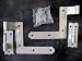 Galvanized Shutter Hinge for Wood Frame - 1 PAIR PER PACK [CAPITOL CITY LUMBER]