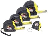 Performance Tool W5065 5 Piece Fast Measure Tape Set 35ft, 25ft, 16ft, 12ft, 6ft