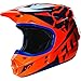 Fox Racing 2016 V1 Helmet - Race (LARGE) (ORANGE/BLUE)