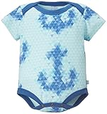 Finn+Emma フィン&エマ 半袖ロンパース オーガニックコットン100% 9-12ヶ月 セイラー B02-0202a9-12 Anchor-Blue