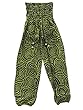 Harem Pant Women's Gypsy Green Printed Boho Indie Trippy Hip Hop Pants
