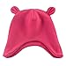 Luvable Friends Fleece Bear Ears Cap, Pink, 0-6 Months