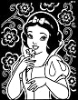 Snow White Coloring Board