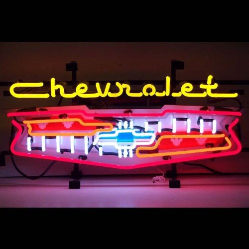 Neon Signs: Chevrolet Grill Neon Sign On Sale