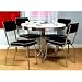 TMS 5 Piece Retro Dining Set in Black