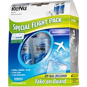 Bausch & Lomb ReNu MPS Multi-Purpose Contact Lens Solution - Flight Pack