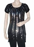 Friendship Gift Womens Cocktail Black Evening Party Top Tunic Dress