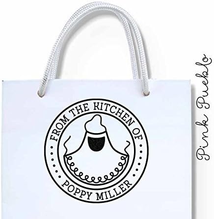 Personalized From the Kitchen Of Rubber Stamp, Label Stamp with Apron