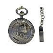 Gold-Tone Train Pocket Watch