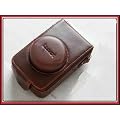 Leather Case Panasonic Lumix LX5 Camera Bag (Brown)