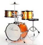 Barcelona Three-Piece 12-Inch DRM312 Kid’s Drum Set with Cymbal, Seat and… Picture