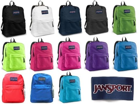 Jansport Backpack All Color Black Navy Grey Blue Purple Any Color!!