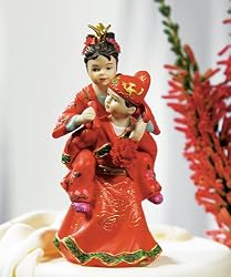 Cute Asian Couple in Traditional Wedding Attire