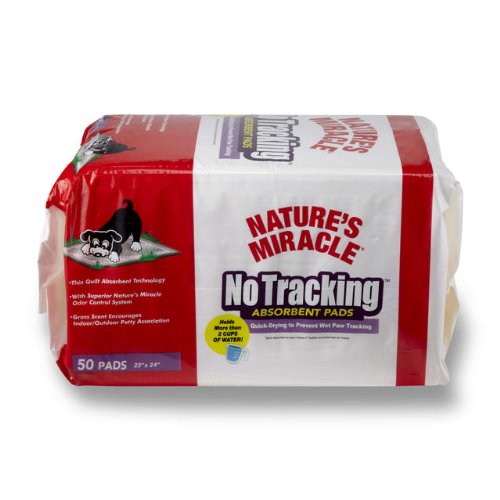 Nature's Miracle No Tracking Absorbent Pads, 50-Count (P-5736)