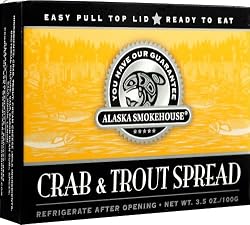 Alaska Smokehouse Crab & Trout Spread Totem Design, 3.5 Ounce Boxes (Pack of 6)
