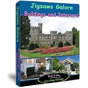 Jigsaws Galore Buildings and Interiors Puzzle Game for Windows PC: Castles, Contemporary Homes, Cottages, Chalets, Condos, Country Mansions, Kitchens, Houses, Interior Scenes, Architecture