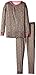 Cuddl Duds Girls' Big Essential Polyester Two-Piece Long Underwear Set, Geo Animal, Small