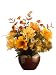 16Hx15Wx13L Dahlia/Cosmos Mix in Container Mustard Gold (Pack of 4)